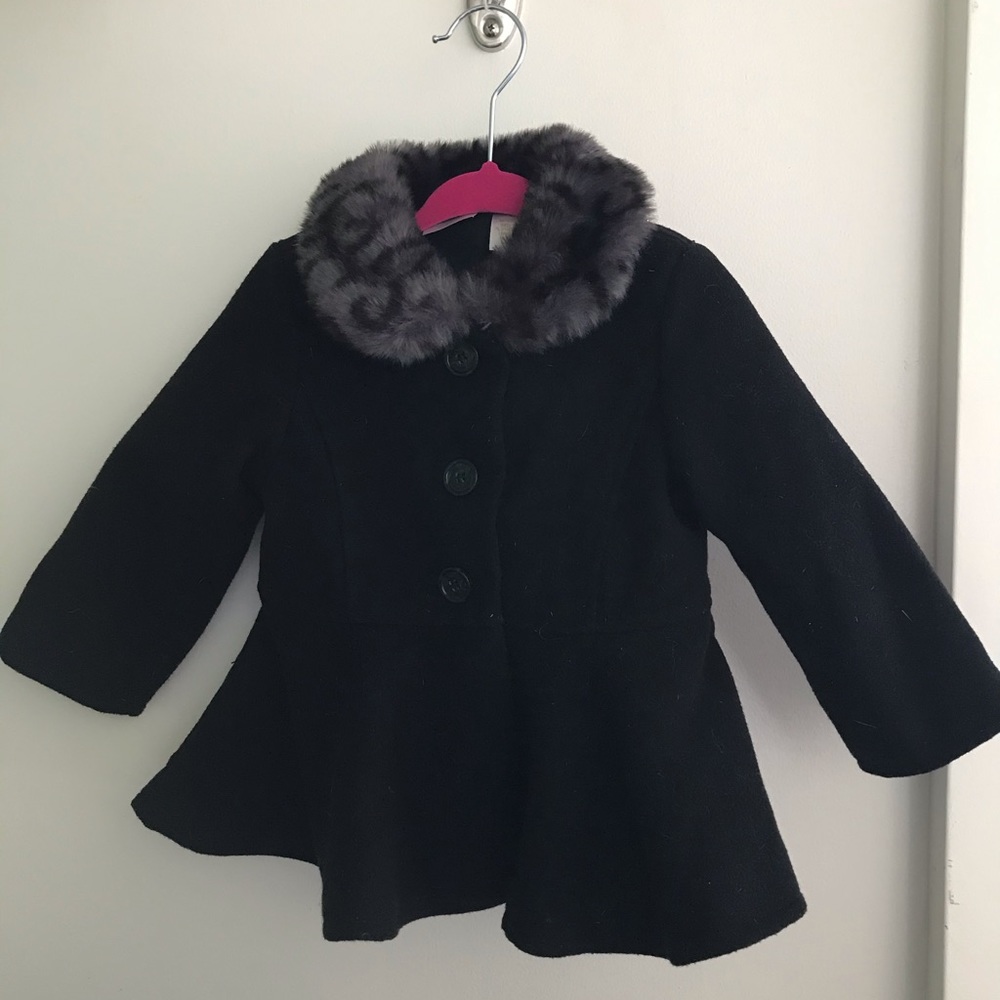 Kardashian Kids Fur Collar Coat